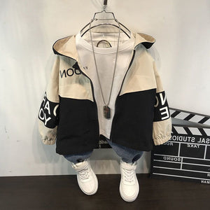 Cotton Jacket for Men in Black with Closed Zip Spring and Autumn - Teleplus united states chf cotton jacket