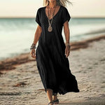 Cotton Linen Low Waist Foldable Pullover for Women Plus Size S-5XL - Teleplus