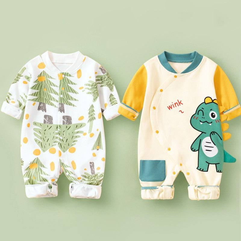 Cotton Long Sleeved Spring Clothing Children’s Jumpsuit - Cotton Long Sleeved Children’s Jumpsuit for All Seasons