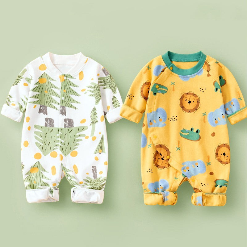 Cotton Long Sleeved Spring Clothing Children’s Jumpsuit - Cotton Long Sleeved Children’s Jumpsuit for All Seasons