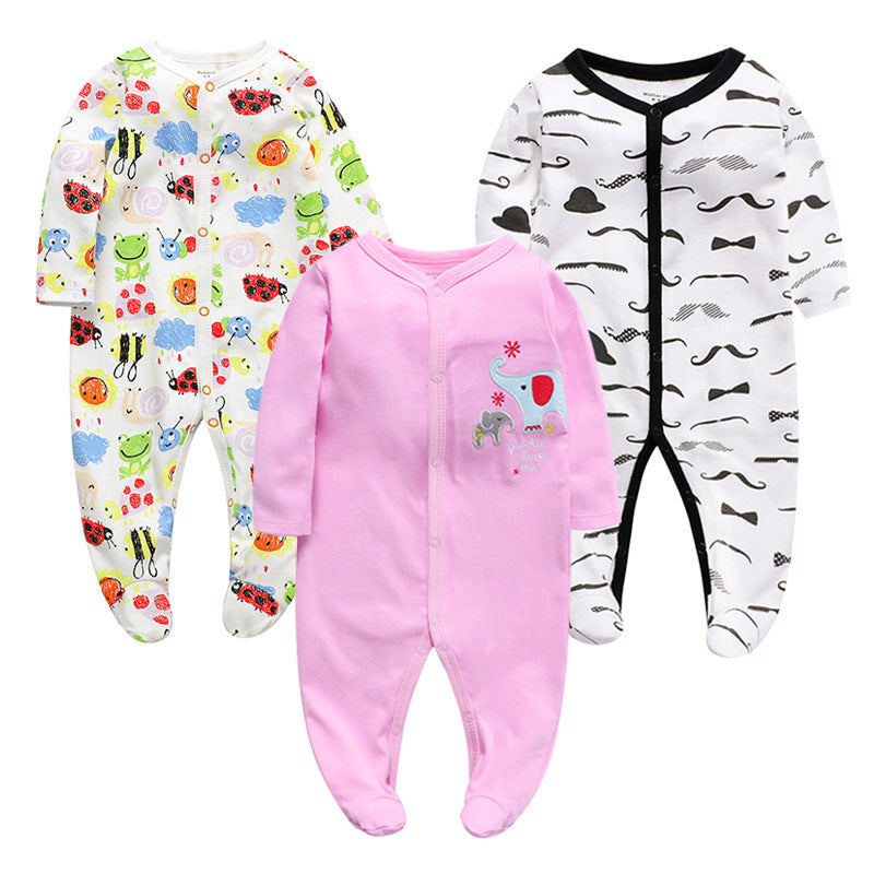 Cotton one-piece clothes baby clothes - Baby Clothes That Fit Like a Dream or a Squeeze