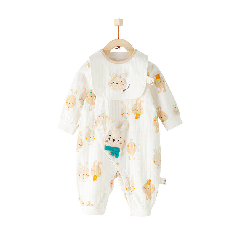 Cotton One-piece New Baby Autumn Clothes Crawling Suit - Cotton One-Piece New Baby Autumn Crawling Suit