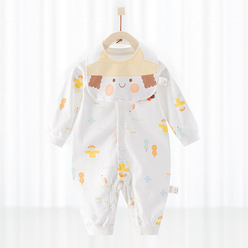 Cotton One-piece New Baby Autumn Clothes Crawling Suit - Cotton One-Piece New Baby Autumn Crawling Suit