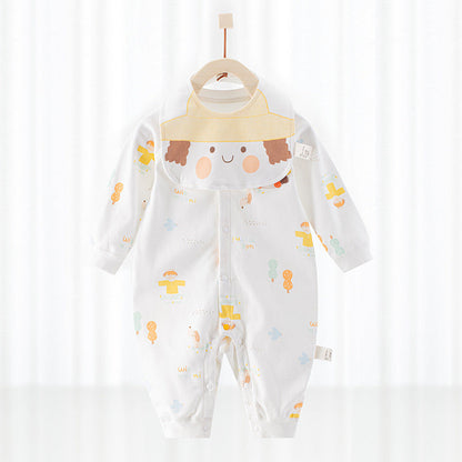 Cotton One-piece New Baby Autumn Clothes Crawling Suit - Cotton One-Piece New Baby Autumn Crawling Suit