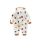 Cotton Printed Baby Hooded Crawling Bodysuit - Crawl in Style with Our Cotton Printed Baby Bodysuit