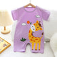 Cotton Summer New Korean Style Baby Boy Thin Women’s Short-sleeved Children’s Jumpsuit - Korean Cotton Jumpsuit