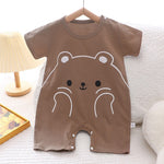 Cotton Summer New Korean Style Baby Boy Thin Women’s Short-sleeved Children’s Jumpsuit - Korean Cotton Jumpsuit