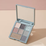 Cowherd Eight Colors Eye Shadow Plate Tulip Sequins Makeup for Girls and Students - Teleplus cowherd eight colors