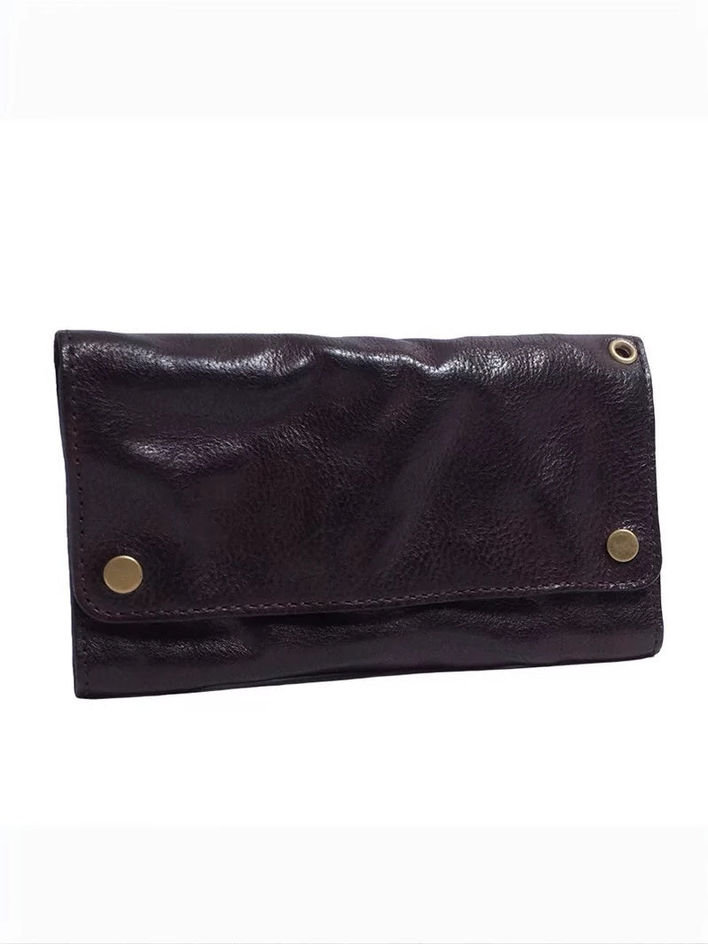 Cowhide Leather Wallet for Men with Buckle in United States CHF - Hauntingly Cool Skeleton-skin All Your Cash united