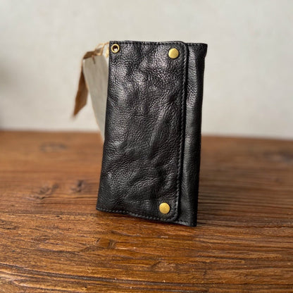 Cowhide Leather Wallet for Men with Buckle in United States CHF - Hauntingly Cool Skeleton-skin All Your Cash united