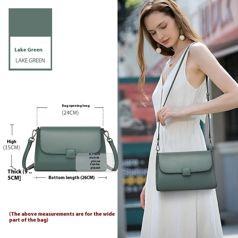 Cowhide Stylish Simple Women’s Shoulder Bag in Multiple Colors - cowhide stylish simple versatile crossbody