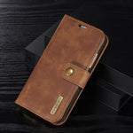 Cowhide Two-fold Split Adsorption Mobile Phone Leather Case - Cowhide Two-fold Mobile Phone Leather Case