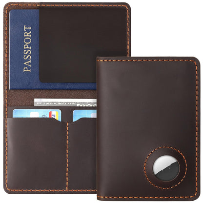 Crazy Horse Brown Layer Cowhide Leather Wallet for Men and Women - crazy horse brown layer cowhide