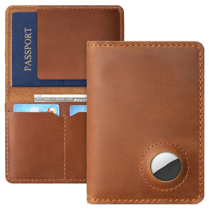 Crazy Horse Brown Layer Cowhide Leather Wallet for Men and Women - crazy horse brown layer cowhide