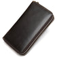 Crazy Horse Leather Brown Wallet for Men Genuine Business Bifold - crazy horse leather brown