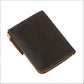 Crazy Horse Leather Card Clip with Zipper Wallet for United States and CHF - Wallet: A Ride Your Cash united states chf