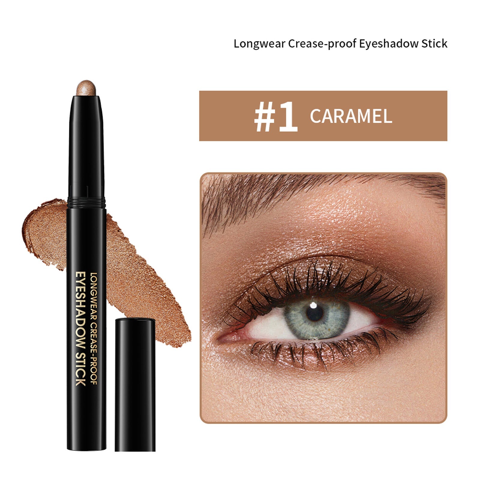 Cream Eye Shadow Stick Set with Frost Finish in Four Colors - eye shadow stick cream frost