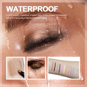 Cream Eye Shadow Stick Set with Frost Finish in Four Colors - eye shadow stick cream frost