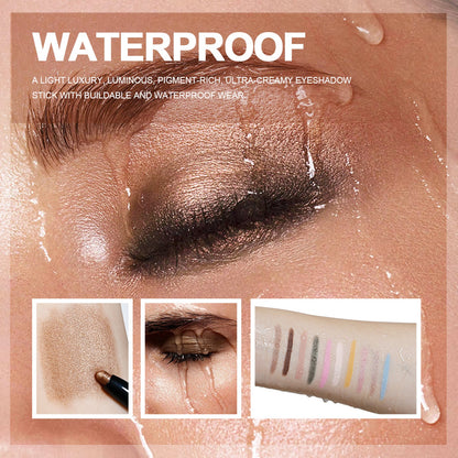 Cream Eye Shadow Stick Set with Frost Finish in Four Colors - eye shadow stick cream frost