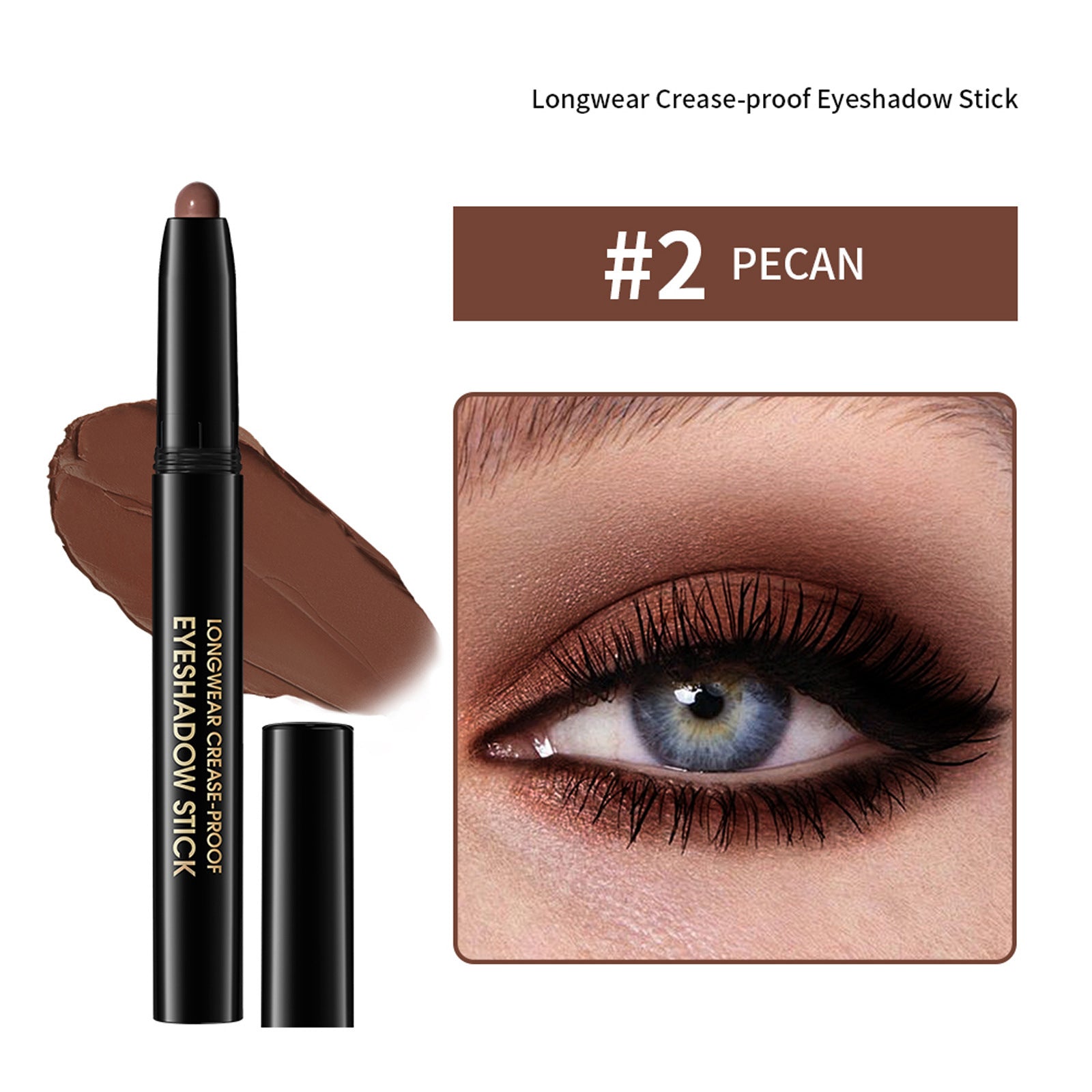 Cream Eye Shadow Stick Set with Frost Finish in Four Colors - eye shadow stick cream frost