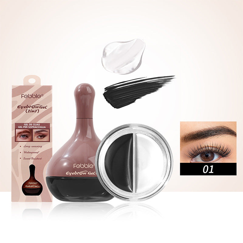 Cream Eyebrow Gel Long-Lasting Waterproof Setting for Universal Skin - Teleplus eyebrow gel long-lasting cream setting
