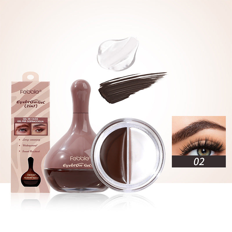 Cream Eyebrow Gel Long-Lasting Waterproof Setting for Universal Skin - Teleplus eyebrow gel long-lasting cream setting