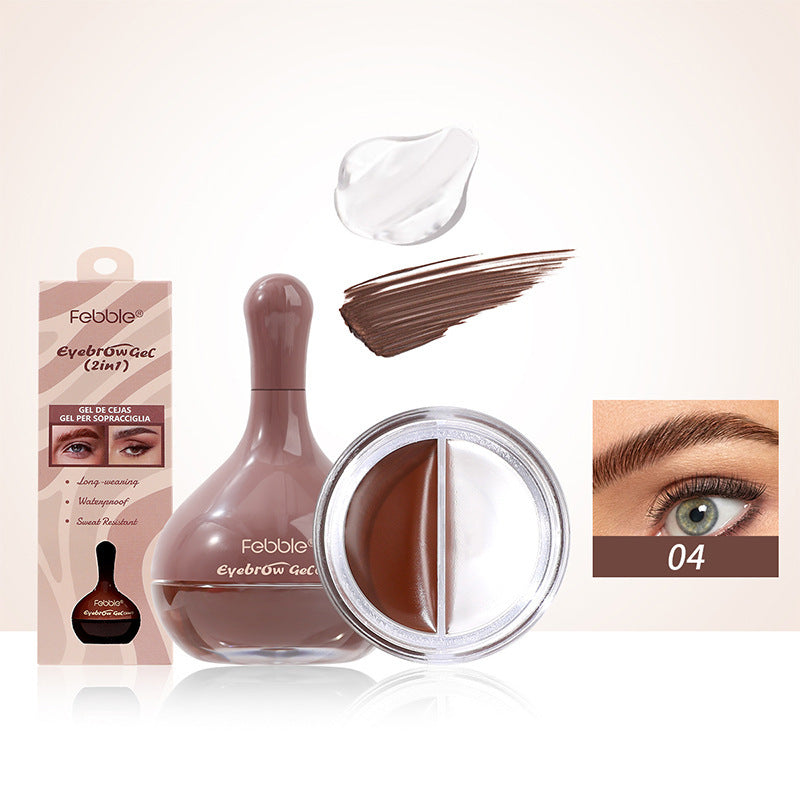 Cream Eyebrow Gel Long-Lasting Waterproof Setting for Universal Skin - Teleplus eyebrow gel long-lasting cream setting