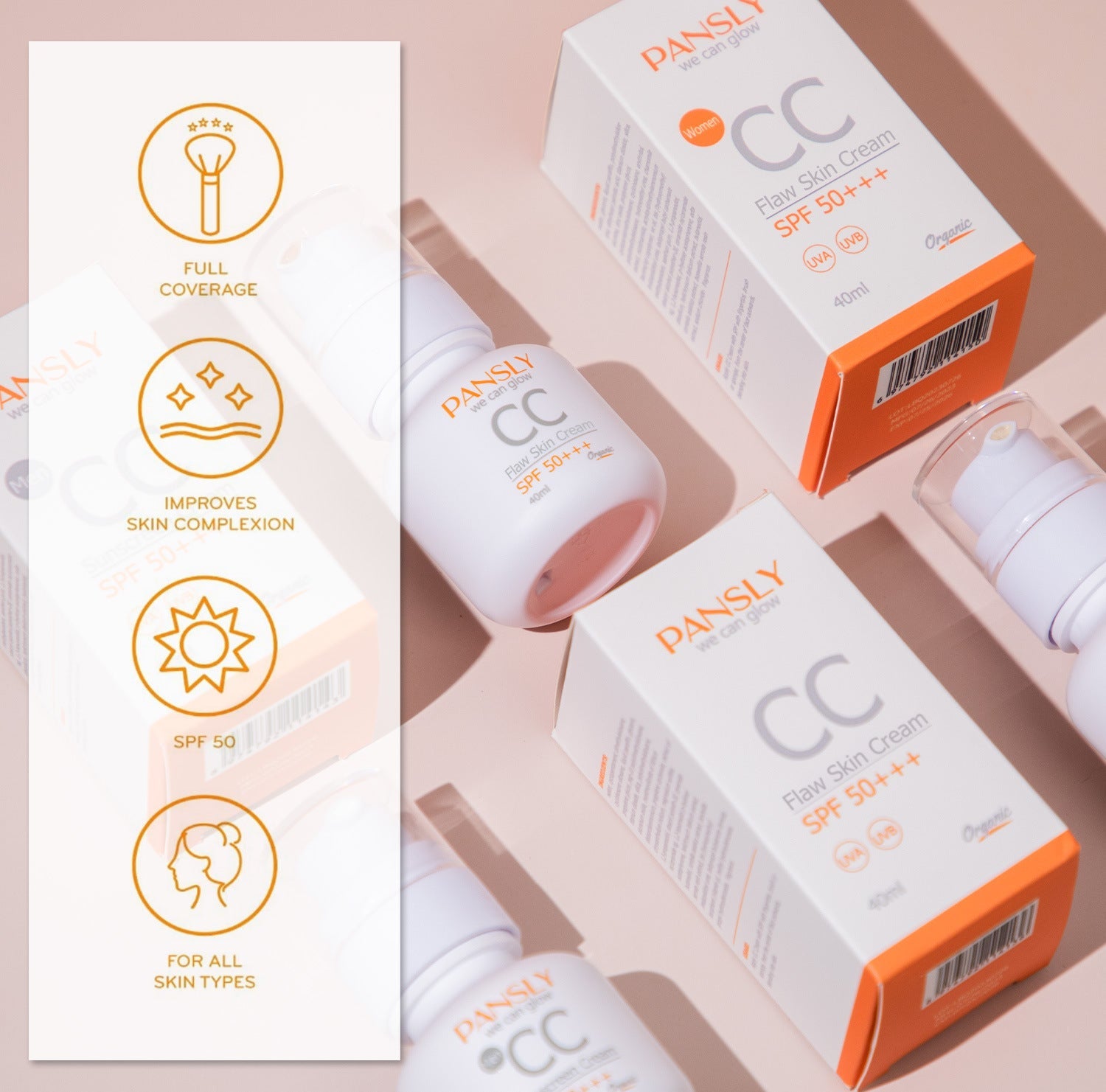 Cream Facial Repair Concealer with Natural Core Moisturizing 40ml - facial natural core cream repair