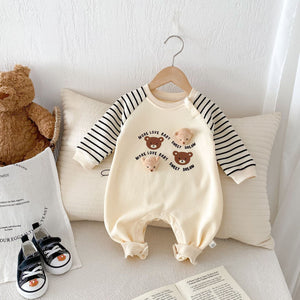 Creative And Minimalist Baby Teddy Bear Jumpsuit - Teddy Bear Jumpsuit for Tiny Trendsetters Everywhere