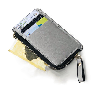 Creative Change PU Leather Wallet with Zipper for United States and CHF - Ultra-Thin Your Crisis united states chf