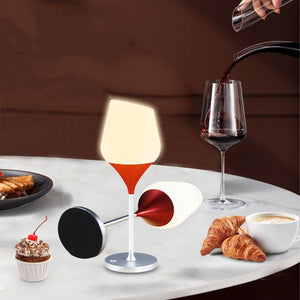 Creative Charging Wine Glass Atmosphere Table Lamp with 3600mA Red LED - Teleplus creative charging wine glass