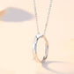 Creative Couple Necklace Sterling Silver Diamond Clavicle Chain - Couples That Shine Together Stay Together Necklace