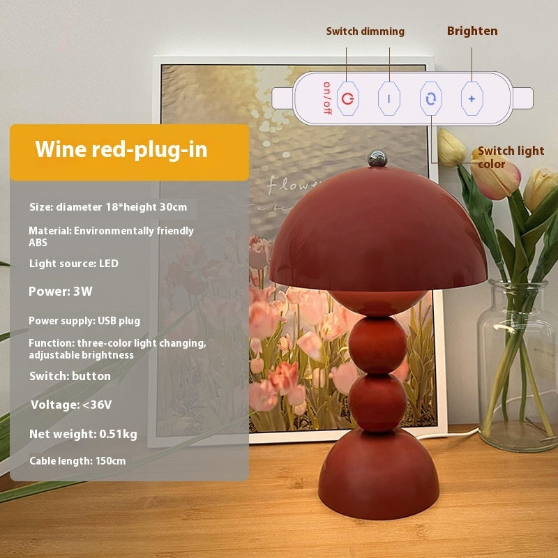 Creative Cute Bud Table Lamp for Atmosphere Decoration with Power Supply Socket - creative cute bud table lamp