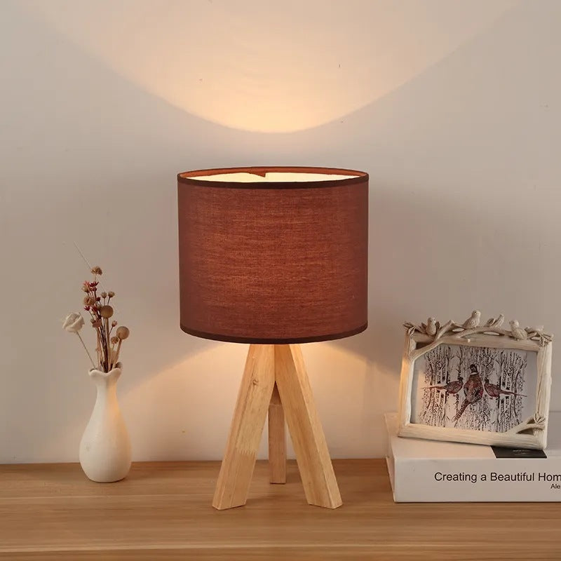 Creative Fashion Bedside Minimalist Table Lamp with Bamboo Finish - creative fashion bedside lamp minimalist table