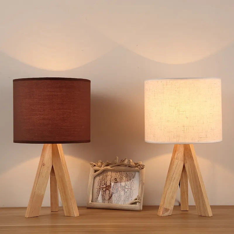 Creative Fashion Bedside Minimalist Table Lamp with Bamboo Finish - creative fashion bedside lamp minimalist table