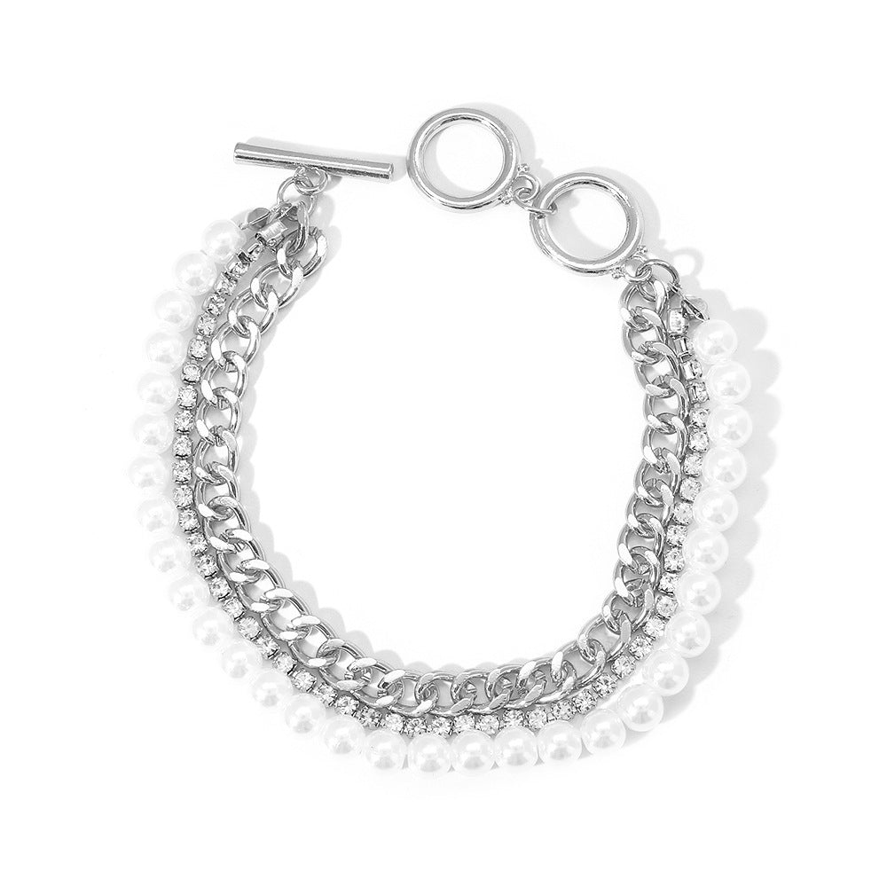 Creative Fashion Pearl Bracelet OT Buckle Vacation - Creative Fashion Pearl Bracelet with OT Buckle