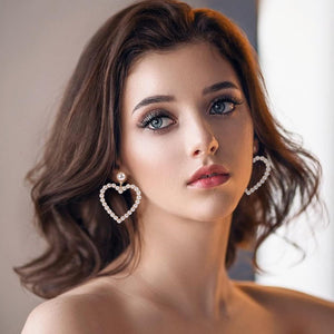 Imitation Pearl Heart Earrings Set for Women in United States CHF Style - Heartfelt Pearls Your Ears and Funny Bone
