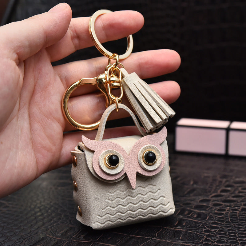 Creative Leather Key Chain Pendant in Multiple Colors for United States Buyers - Owl You Need Is This Coin Purse united
