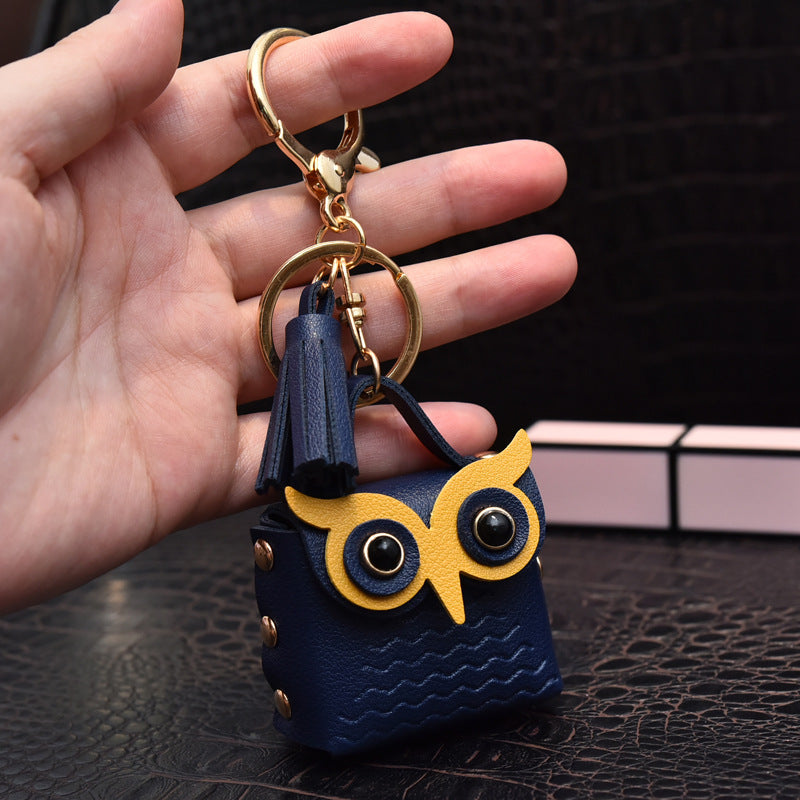Creative Leather Key Chain Pendant in Multiple Colors for United States Buyers - Owl You Need Is This Coin Purse united