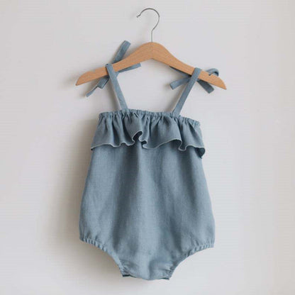 Creative Modeling Romper Baby Romper - Creative Modeling Baby Romper in Light Blue and Yellow