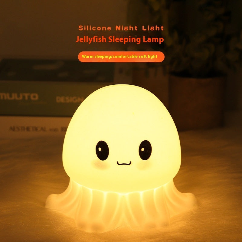 Creative Octopus Silicone Sleeping Night Light with Rechargeable Power Supply - Teleplus creative octopus silicone