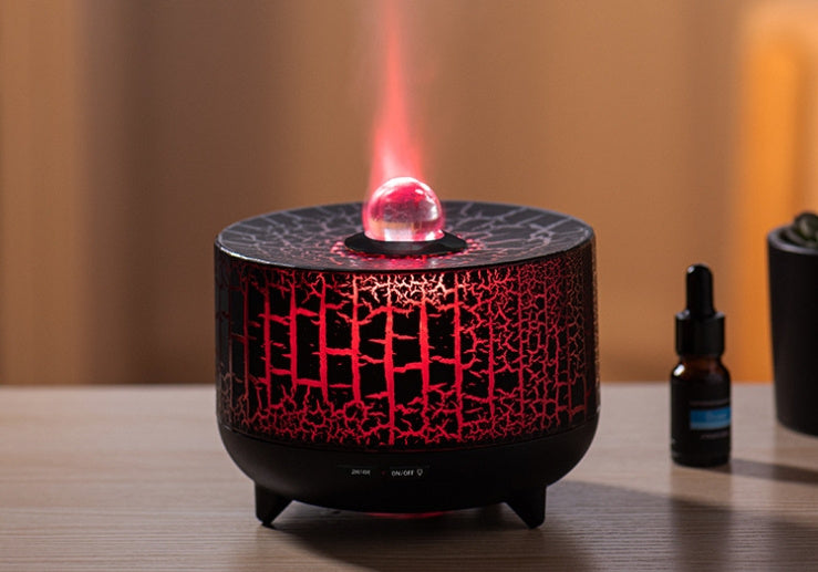 Creative Seven Color Flame Bead Aromatherapy Diffuser for Small Spaces - Teleplus creative seven color crack flame bead