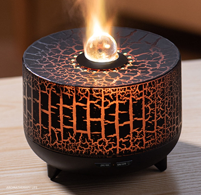 Creative Seven Color Flame Bead Aromatherapy Diffuser for Small Spaces - Teleplus creative seven color crack flame bead