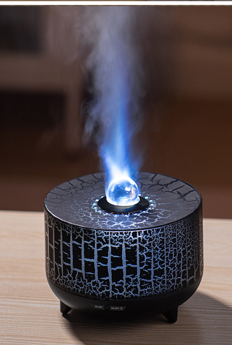 Creative Seven Color Flame Bead Aromatherapy Diffuser for Small Spaces - Teleplus creative seven color crack flame bead