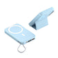 Creative Shell Plastic Power Bank with Cable Bracket in Multiple Colors - Teleplus magnetic power bank cable bracket
