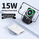 Creative Shell Plastic Power Bank with Cable Bracket in Multiple Colors - Teleplus magnetic power bank cable bracket