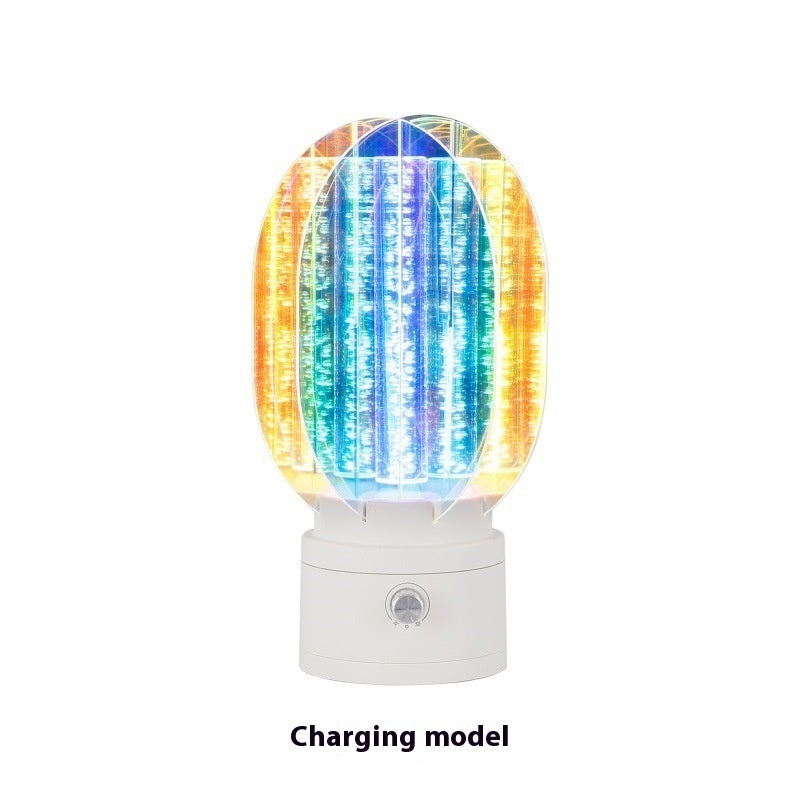 Creative Small Night Lamp with Rechargeable Battery and Electrodeless Dimming - creative small night lamp charging