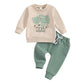 Crew Neck Pullover Sweatshirt Sweatpants Suit - Tiny Fashionistas Love This Cozy Sweatshirt Suit