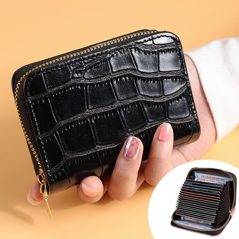 Crocodile Print PU Leather Card Holder with Big Money Clip for the United States - Pack where Calories Don’t Count