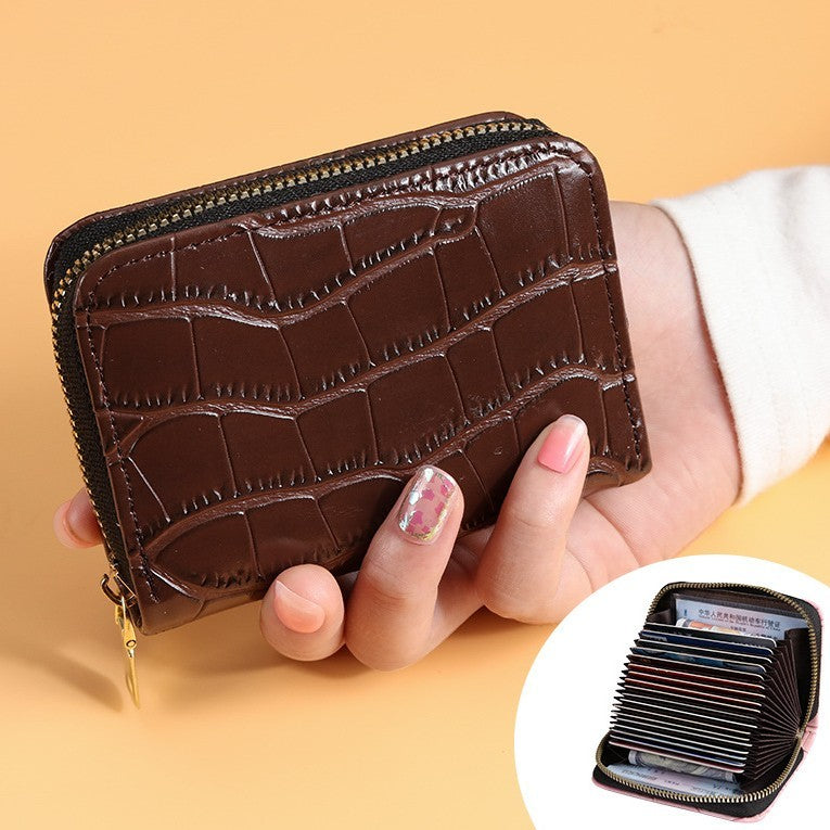 Crocodile Print PU Leather Card Holder with Big Money Clip for the United States - Pack where Calories Don’t Count